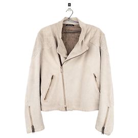 Gucci by Tom Ford 2000s Quilted Suede Perfecto Biker Jacket