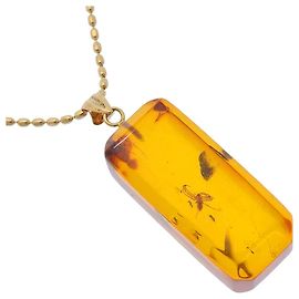 Autre Marque Collana in Ambra Au750