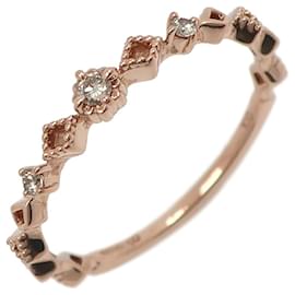 Autre Marque K10 Gelbgold-Diamantring canal4℃