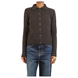 Brauner Kaschmir-Cardigan - Größe XS - Autre Marque