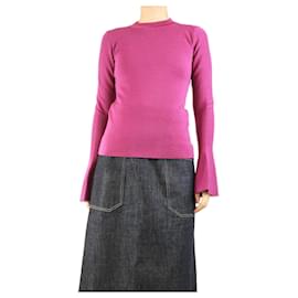 Lila Pullover mit Glockenärmeln - Größe M - Autre Marque