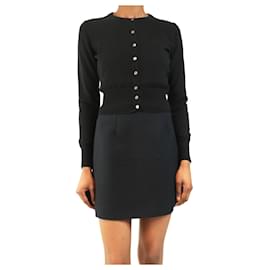 Schwarze kaschmir Cropped-Cardigan - Größe XS - Autre Marque