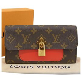 Louis Vuitton Monogramm Blumen Lange Geldbörse