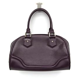 Borsa Louis Vuitton Epi Boring Montaigne PM in Cassis