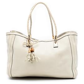 Gucci Weiße Mittelgroße Leder Bella Tote