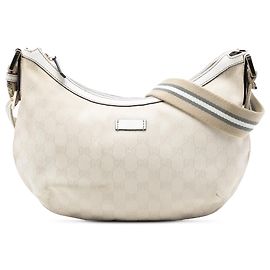 Borsa a tracolla in tela GG beige Gucci
