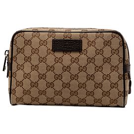Riñonera de lona GG beige de Gucci