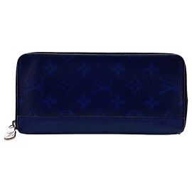 Louis Vuitton Blue Leather Long Wallet