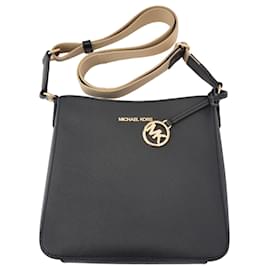 Borsa a spalla Michael Kors Jet Set Travel in tela nera