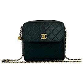 Borsa a spalla in pelle di agnello trapuntata Coco Mark di Chanel