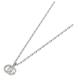 Collana Double G Gucci in oro bianco 18K