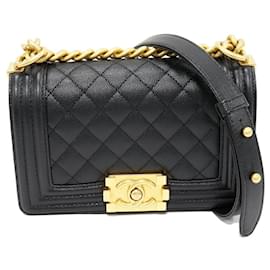 Borsa a spalla 2 in 1 Chanel Boy in Caviar