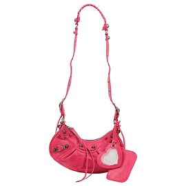 Balenciaga Le Cagole XS Borsa a Spalla Rosa in Pelle