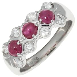 Bague en rubis et diamants Pt900 - Autre Marque