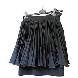 Falda plisada negra Moschino