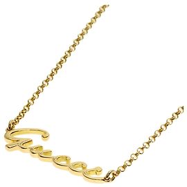 Collana Logo Gucci in Oro Giallo 18K