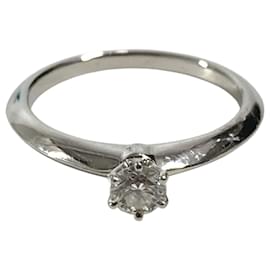 Tiffany Platinum Solitaire Diamond Ring - Tiffany & Co