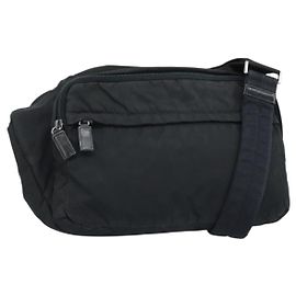 Borsa a Spalla PRADA Nylon Nero Argento Autentica ka2860