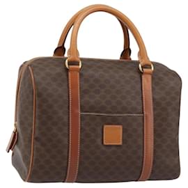 Céline Borsa Boston in tela Macadam CELINE in pelle PVC marrone e oro Auth ki6547