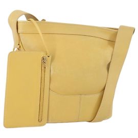 LOEWE Borsa a Spalla Anagramma Pelle Gialla Auth 171658