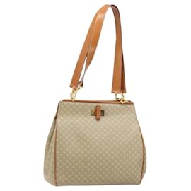 Céline Borsa tote in tela Macadam CELINE PVC beige oro Auth ARZ058V