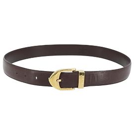 CINTURA LOUIS VUITTON Epi 90 cm Marrone moka LV Auth th6619