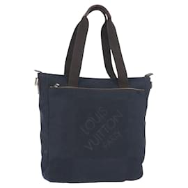 LOUIS VUITTON Borsa Tote John Gruer Damier Geant Blu Navy N48089 LV Auth bs33788