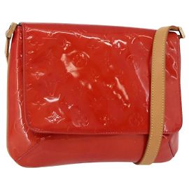 LOUIS VUITTON Monogram Vernis Thompson Street Bag Red M91094 LV Auth 172379