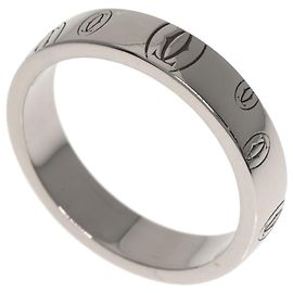 Anel Cartier Feliz Aniversário #49 em ouro branco 18K