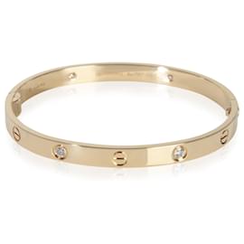 Bracelet Cartier en or jaune avec diamant et fermeture à vis unique