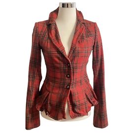 Wunderschöner PATRIZIA PEPE Blazer im roten Karomuster