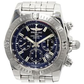 Breitling Chronomat Uhr mit schwarzem Zifferblatt AB0115