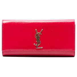Clutch Monogram Cassandre Grain de Poudre Rosa Saint Laurent