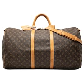 Louis Vuitton Keepall Bandoulière 60 Monogram Marrone