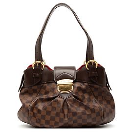 Louis Vuitton Marrone Damier Ebene Sistina PM