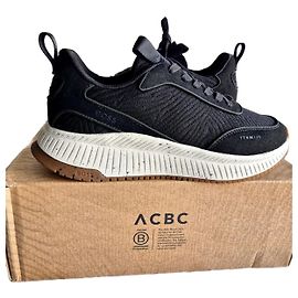 Autre Marque Sneakers neri in tela e camoscio