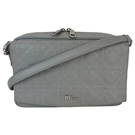 Borsa a tracolla piccola in pelle di agnello Cannage Stardust di Christian Dior