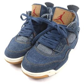 Autre Marque Nike Air Jordan 4 Retro Levis Denim Sneakers
