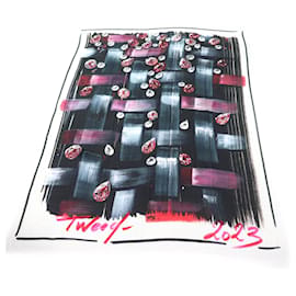Cachecol de cashmere e tweed Chanel