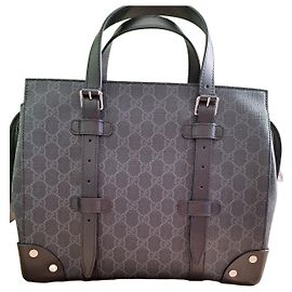 Borsa Gucci "GG Supreme" in tela nera