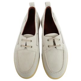 Mocassini Loro Piana Sea Walk in suede grigio
