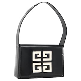 Borsa a Spalla GIVENCHY Pelle Verniciata Nera Oro Auth BSZ308 - Givenchy