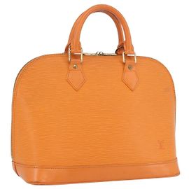 LOUIS VUITTON Borsa a Mano Epi Alma Arancione Mandarino M5214H LV Auth mr2163