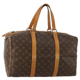 LOUIS VUITTON Monogram Sac Souple 45 Boston Bag M41624 LV Auth BA10643