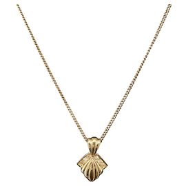 Collana Christian Dior metallo tono oro Auth BA11487
