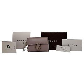 Vintage Gucci Marmont Leather Key / Card Holder Purple