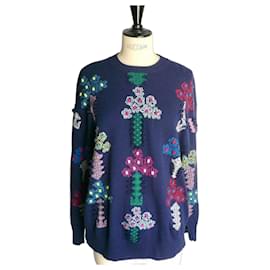 BARRIE Marine Cashmere Pullover in Ausgezeichnetem Zustand - Barrie