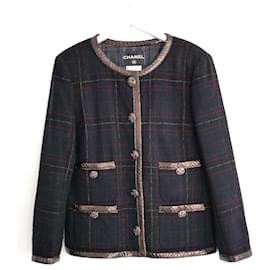Chaqueta de Tartan Chanel Pre-Otoño 2013 Metiers D’Art ‘París-Edimburgo’