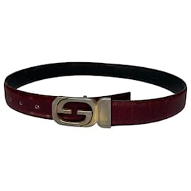 Vintage Gucci Leder Gürtel lila