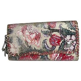 Llaveiro de cuero floral multicolor vintage Vivienne Westwood